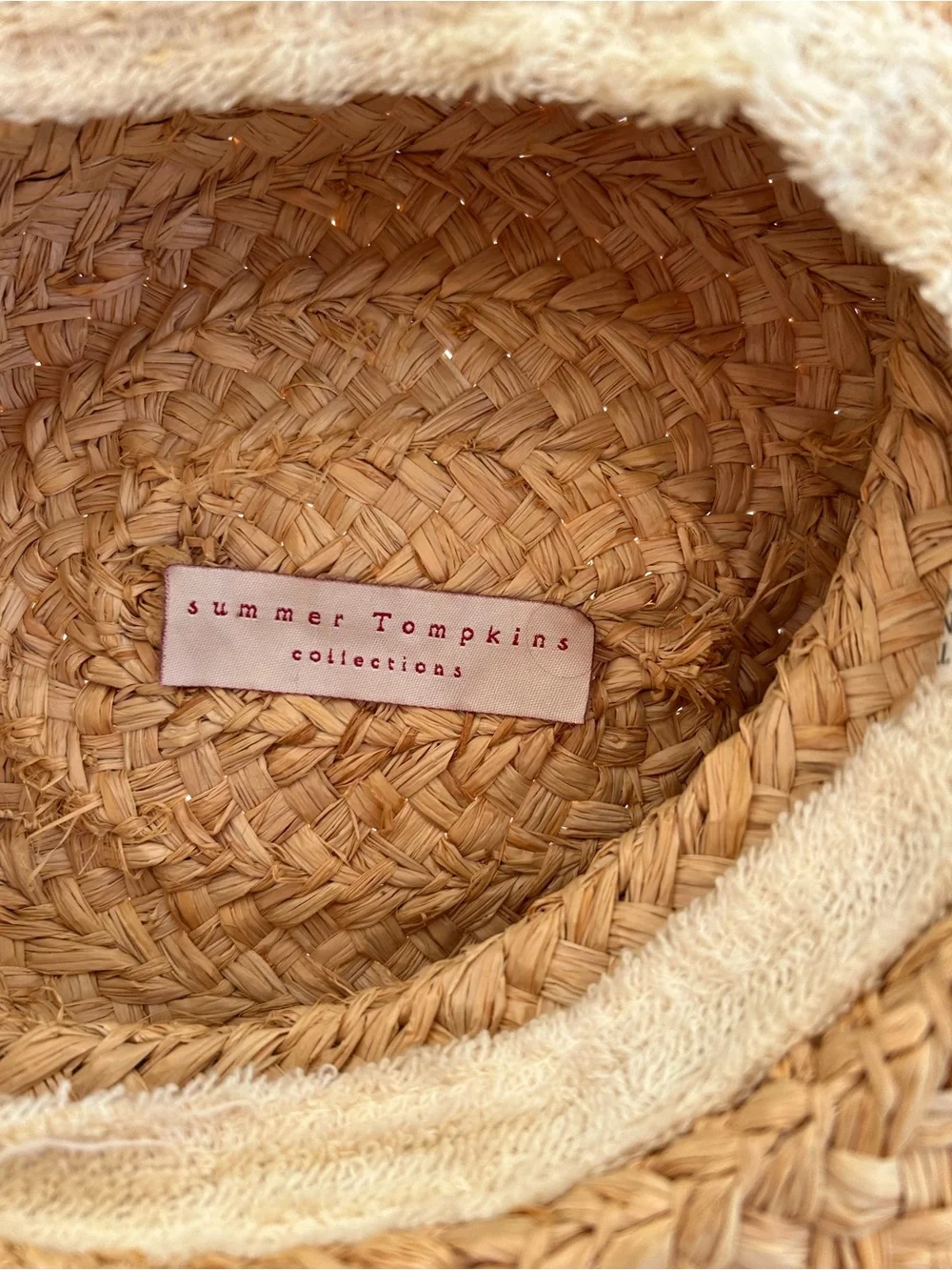 Beige Straw Sun Hat